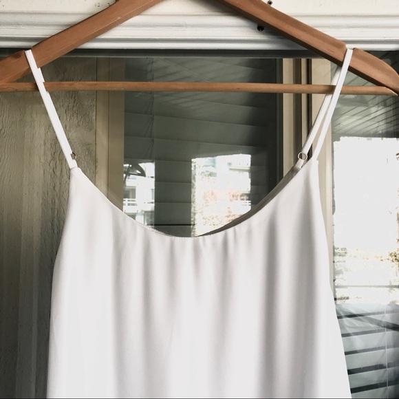 White Chiffon Slip Dress - Picture 4 of 5